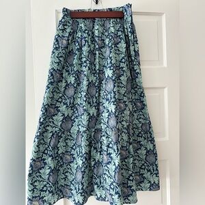 Hyacinth House Blue and Green Maxi Skirt